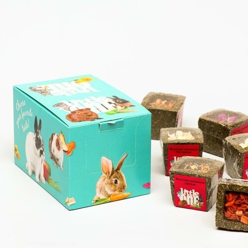 Лакомство Little One Корзинка из луговых трав с наполнением ассорти 65 г 356₽