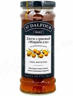 Джем St. Dalfour Мирабелла без сахара, слива, 284 г, 284 мл - фото №6