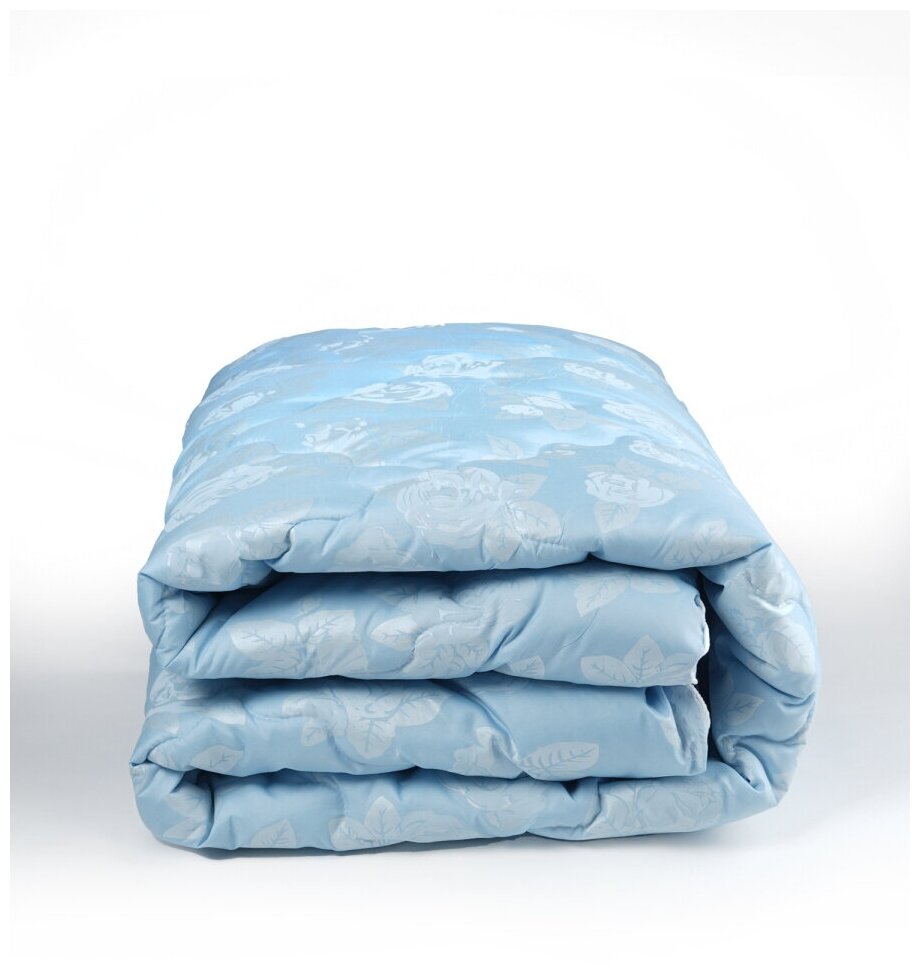 Одеяло Лебяжий пух 1.5-спальное (140х205) тик/полиэфирное волокно (450 г/м2)
