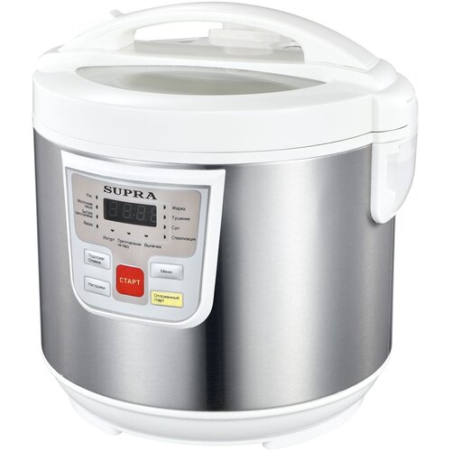 Мультиварка Supra MCS-4114 5л 900Вт серебристыйбелый 1224000₽