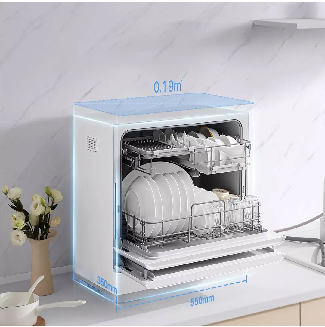 Умная настольная посудомоечная машина Xiaomi Mijia Smart Desktop Dishwasher S1 5 Sets (QMDW0501M) - фотография № 3