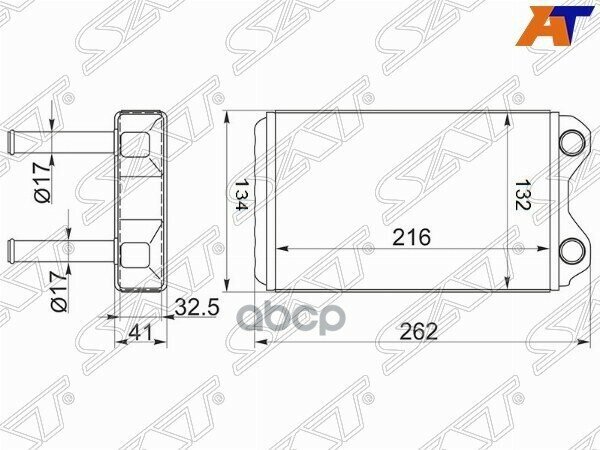 Радиатор Отопителя Салона Toyota Corolla/Sprinter/Ceres/Marino 91-02 Sat арт. ST-TY26-395-0