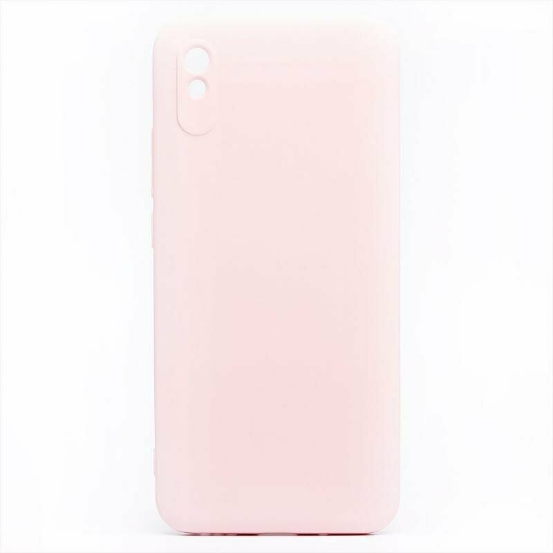 Чехол для Xiaomi Redmi 9A силиконовый Soft Touch 2 <светло-розовый>