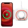Беспроводная зарядная док станция 2 в 1 для Apple iPhone, Samsung, Xiaomi, Huawei и Honor / Зарядное устройство с функцией быстрой зарядки 15W (QC) для смарт-часов Apple Watch series 1-6, SE и AirPods 1, 2, Pro (Белый) - изображение