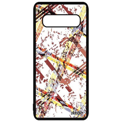 фото Чехол для телефонов samsung galaxy s10 plus, "тартан плитка" квадрат узор utaupia