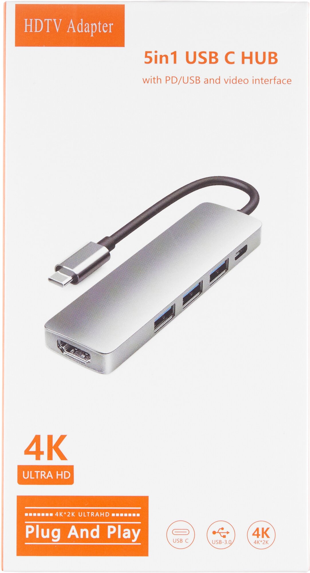 Хаб Palmexx USB-C to HDMI+3*USB30+USBC /HUB-074