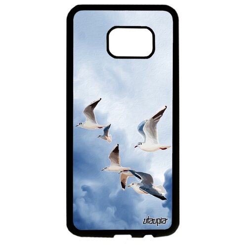 фото Чехол для телефонов galaxy s7 edge, "чайки" море моевка utaupia