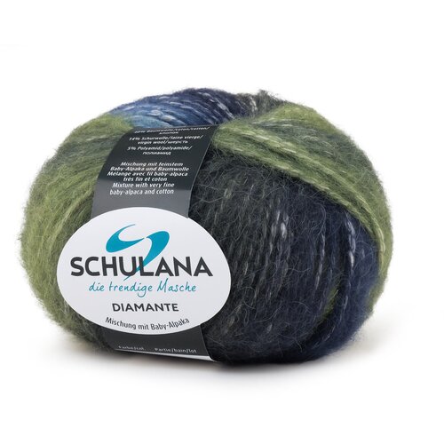 Пряжа Diamante цвет № 05 (50г, 100м) Schulana 41% альпака 40% хлопок 14% шерсть 5% полиамид