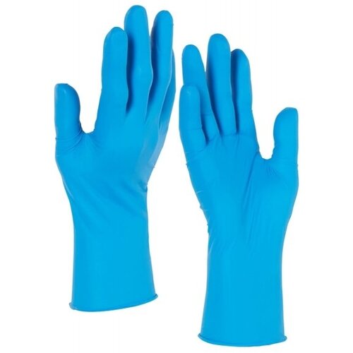 Защитные нитриловые перчатки KLEENGUARD™ G10 Arctic Blue Nitrile арт. 90098 размер 9 ( L ), 0,08 мм, 100 пар