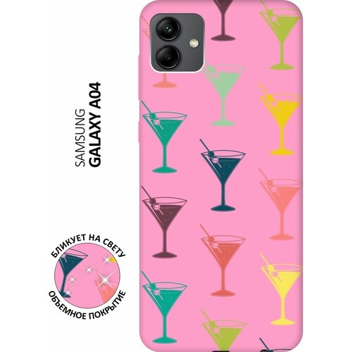 Матовый чехол Vermouth для Samsung Galaxy A04 / Самсунг А04 с 3D эффектом розовый матовый чехол dancing couple для samsung galaxy a04 самсунг а04 с 3d эффектом розовый