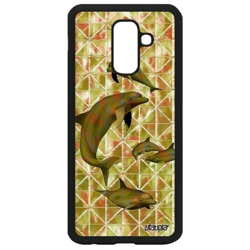 фото Чехол для galaxy a6 plus 2018, "дельфины" косатка соталия utaupia