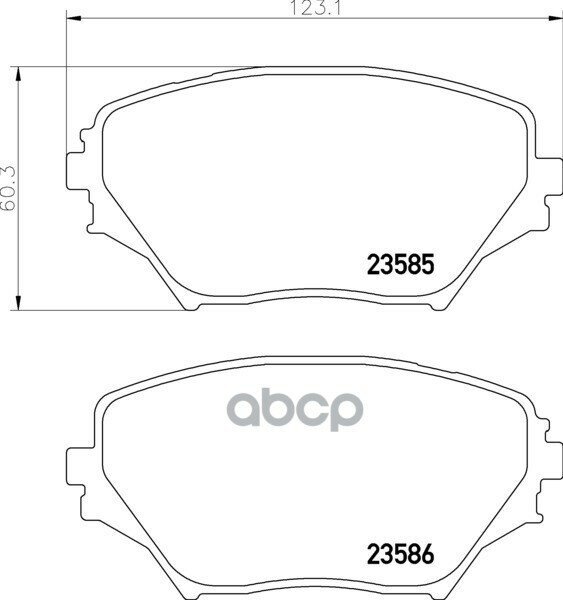 Колодки Тормозные Дисковые К-Т 4 Шт. Mdb2155 Mintex арт. MDB2155