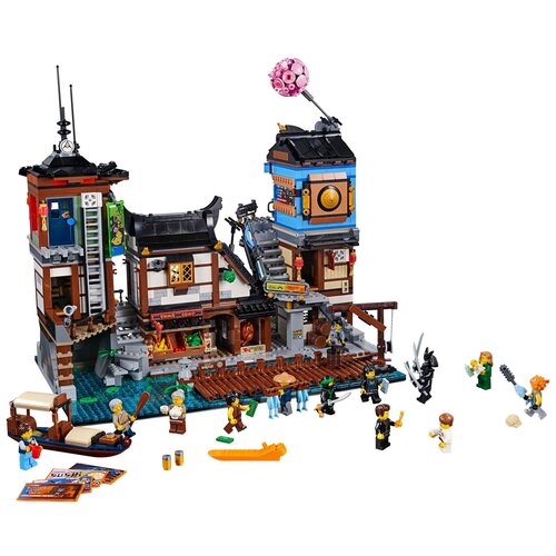 конструктор lego the ninjago movie 70620 ниндзяго сити 4867 дет LEGO The Ninjago Movie 70657 Порт Ниндзяго Сити, 3553 дет.