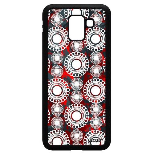 фото Чехол на samsung galaxy j6 2018, "кружевной узор" цветочный вязь utaupia