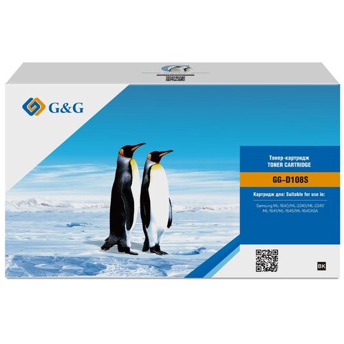 Картридж G&G GG-D108S 1500стр Черный картридж netproduct cf283a 1500стр черный