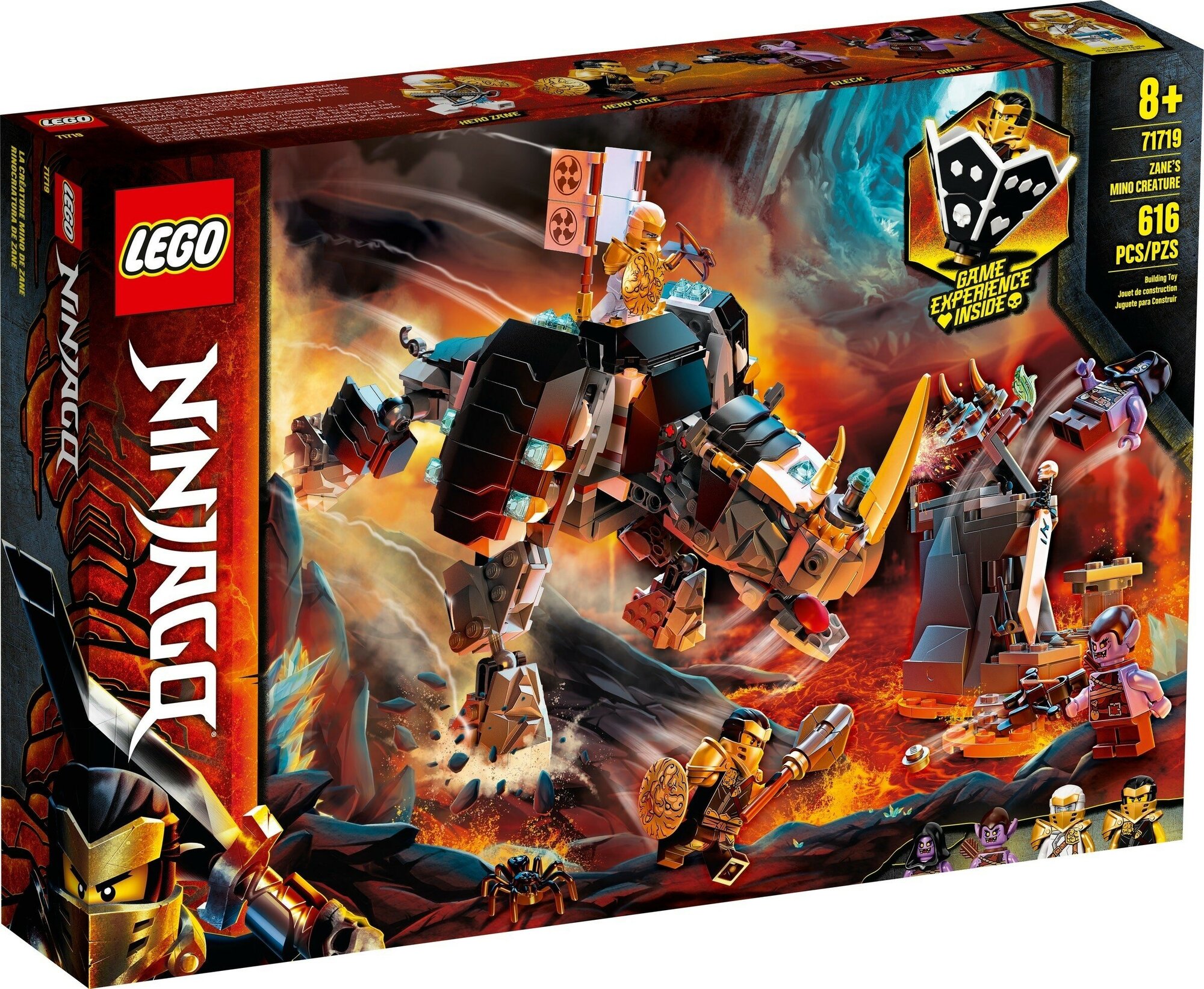 Конструктор LEGO Ninjago 71719 Бронированный носорог Зейна, 616 дет.