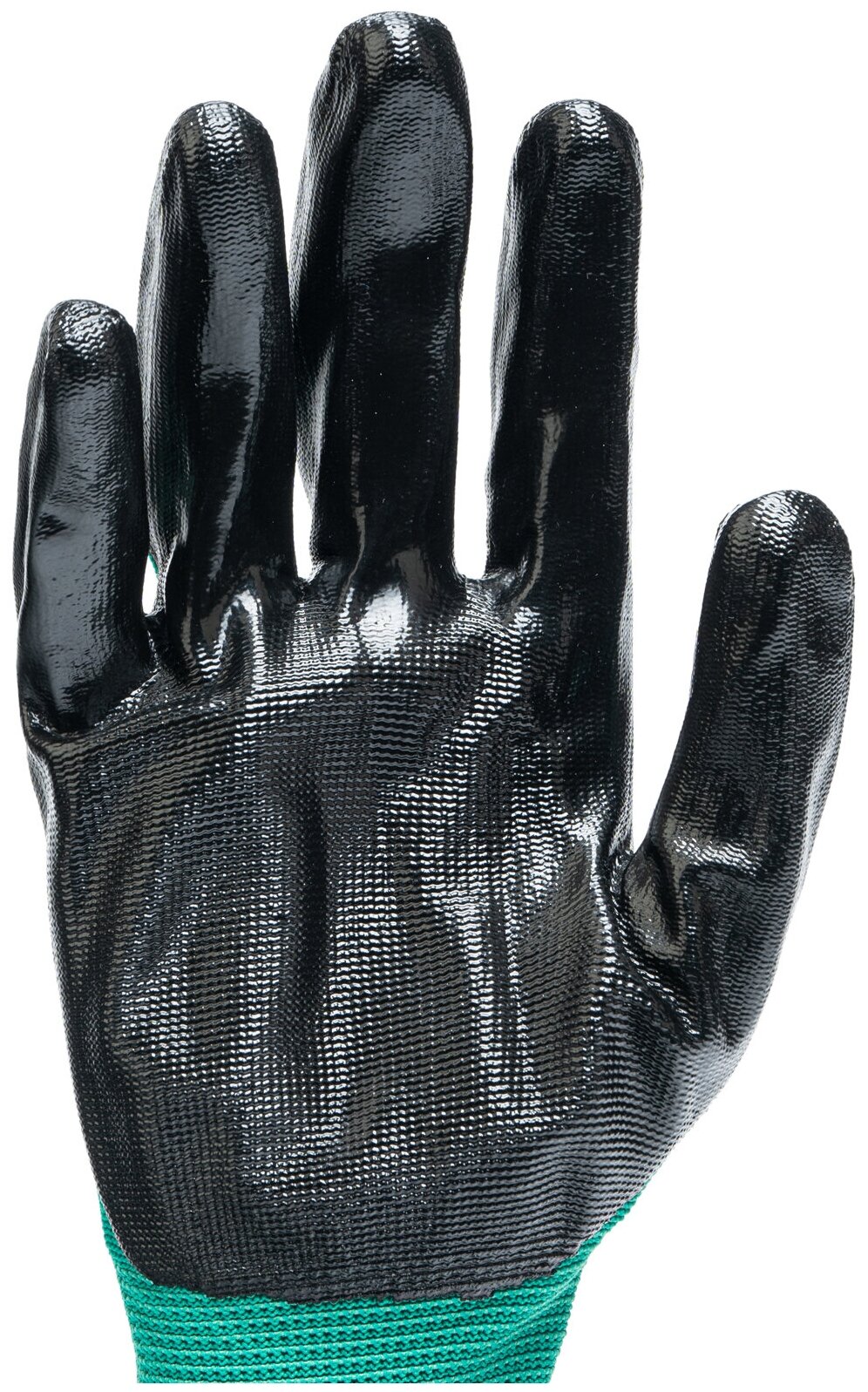 Перчатки полиэфирные с чёрным нитрильным покрытием, размер 9, 13 класс вязки// Palisad (арт. 678655)
