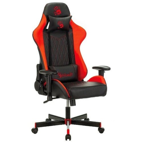 Кресло компьютерное A4Tech BLOODY GC-870 черный/красный ромбик