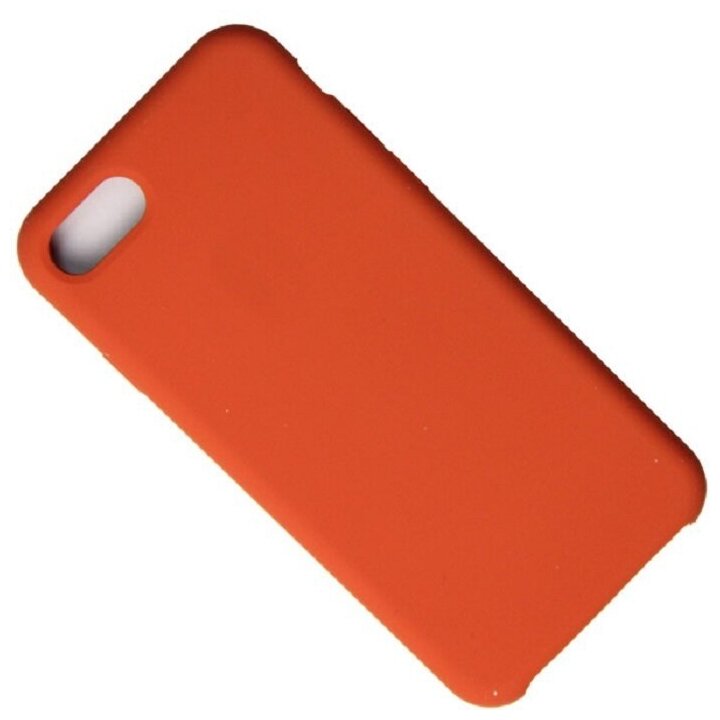 Чехол для iPhone 7 iPhone 8 iPhone SE 2020 силиконовый Soft Touch <темно-оранжевый> (премиум)