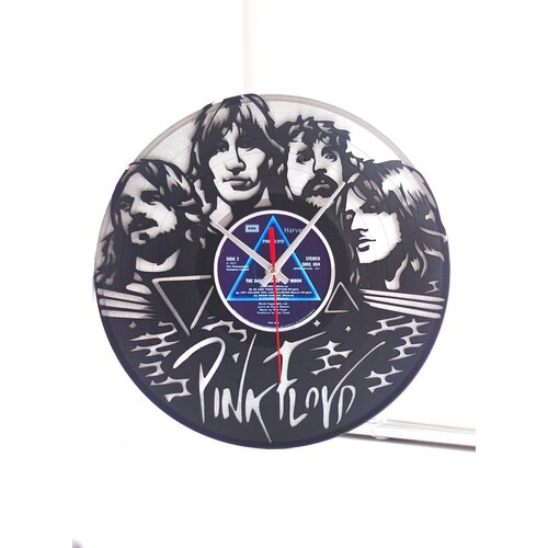 Настенные часы из виниловых пластинок Pink Floyd / Пинк Флойд