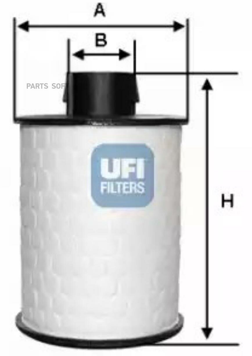 Фильтр Топливный UFI арт. 60. H2O.00