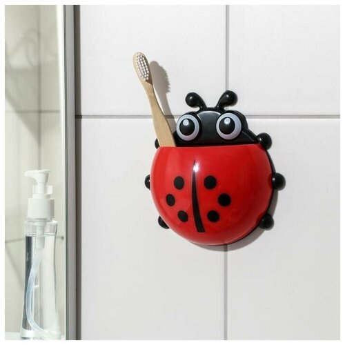 Держатель для зубных щёток детский Божья коровка в ассортименте 2 шт 369₽