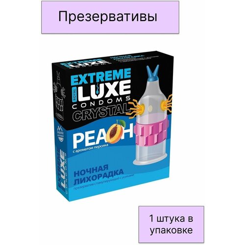 Стимулирующий презерватив Ночная лихорадка с ароматом персика