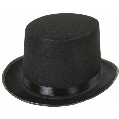 фото Карнавальный головной убор riota шляпа цилиндр, размер 56-57, 1 шт
