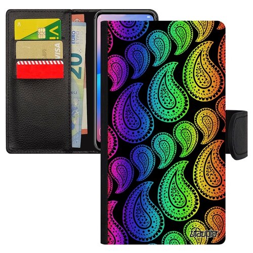 фото Чехол-книжка на телефон apple iphone xs, "кружевной узор" вязь ажур utaupia