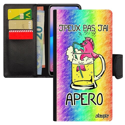 фото Чехол книжка на смартфон samsung galaxy s7 edge, "не могу - у меня аперитив!" отговорка utaupia