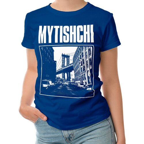 фото Футболка roly, размер l, синий