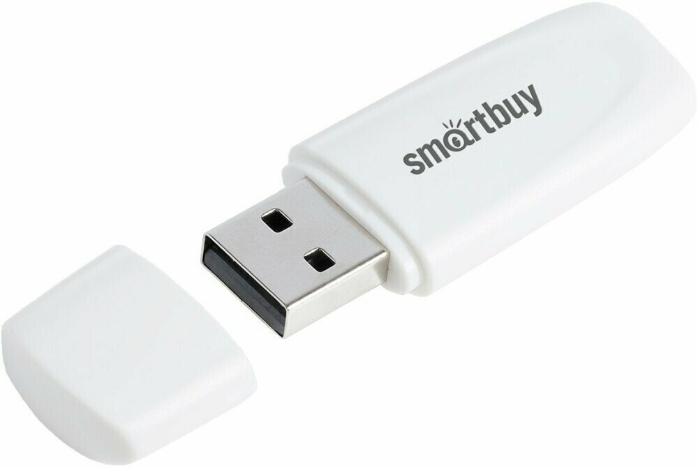 USB Flash накопитель 4Gb SmartBuy Scout White (SB004GB2SCW)