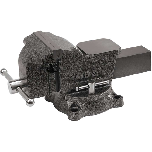 YATO YT-65048 тиски слесарные, поворотные, с наковальней, 150 мм, 19 кг