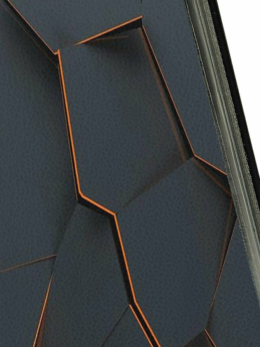 Чехол-книжка Графитовый излом на Xiaomi Redmi 9T / Poco M3 / Сяоми Поко М3 / Сяоми Редми 9Т черный