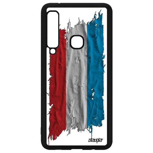 фото Чехол для мобильного galaxy a9 2018, "флаг люксембурга на ткани" страна патриот utaupia
