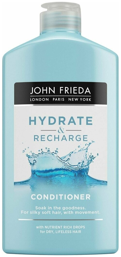 Кондиционер для волос John Frieda Hydrate&Recharge увлажняющий для сухих ослабленных и поврежденных волос 250мл 3 шт