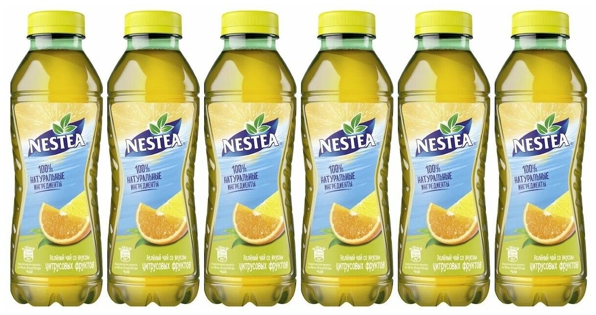 Чай холодный NESTEA (Нести) Цитрусовые фрукты 0,5 л х 6 бутылок