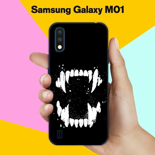 Силиконовый чехол на Samsung Galaxy M01 Зубы / для Самсунг Галакси М01