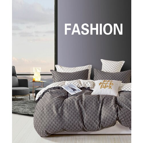 Комплект постельного белья, евро, сатин твил, 100% хлопок, 2 наволочки