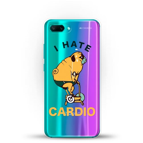 фото Силиконовый чехол не люблю кардио на honor 10 andy & paul