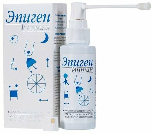 Эпиген Интим спрей для местного и наружного применения 0,1% 60мл