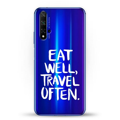 фото Силиконовый чехол eat well на huawei nova 5t andy & paul