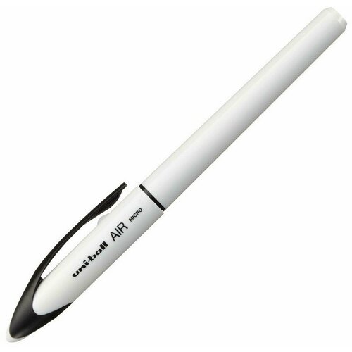 Ручка-роллер Uni-Ball AIR Micro, синяя, корпус белый, узел 0,5 мм, линия 0,24 мм, 15906, UBA-188-E WHITE
