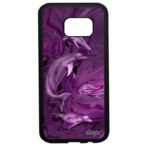 фото Чехол на мобильный galaxy s7, "дельфины" океан косатка utaupia
