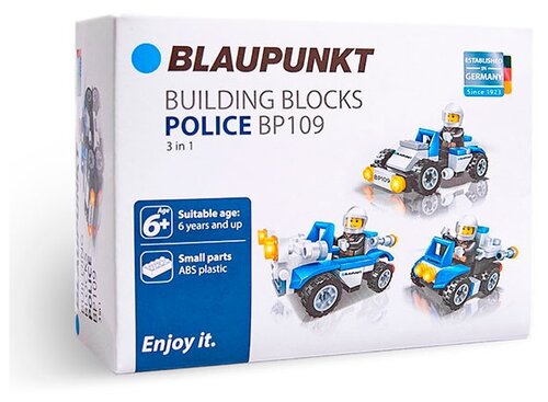Конструктор Blaupunkt Building Block BP109 Полиция 3в1, 54 дет.