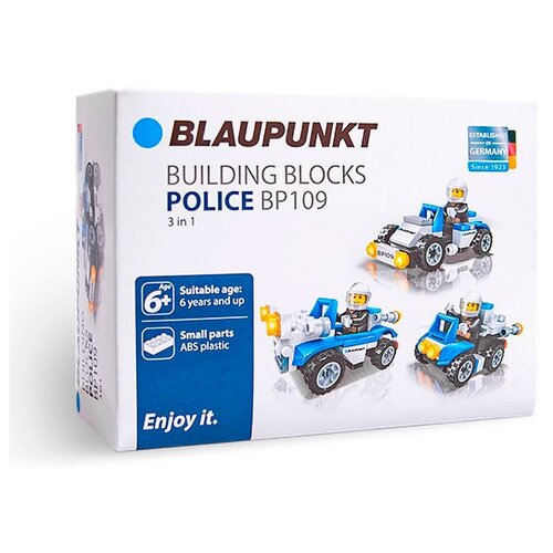 фото Конструктор blaupunkt building block bp109 полиция 3в1, 54 дет.