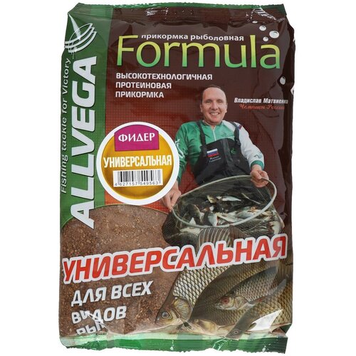 фото Прикормка formula universal feeder, универсальная, фидер, 900 г россия