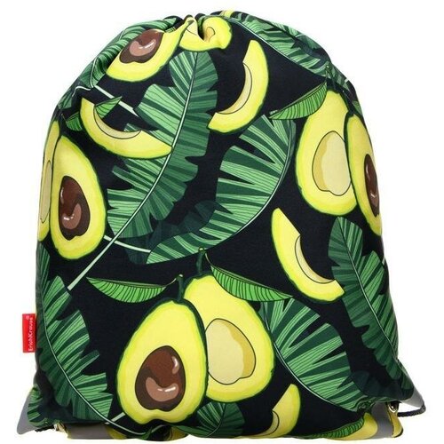 Мешок для обуви 440 х 365 мм Erich Krause плотность 300D со светоотражающей полосой Avocado Night 1124₽