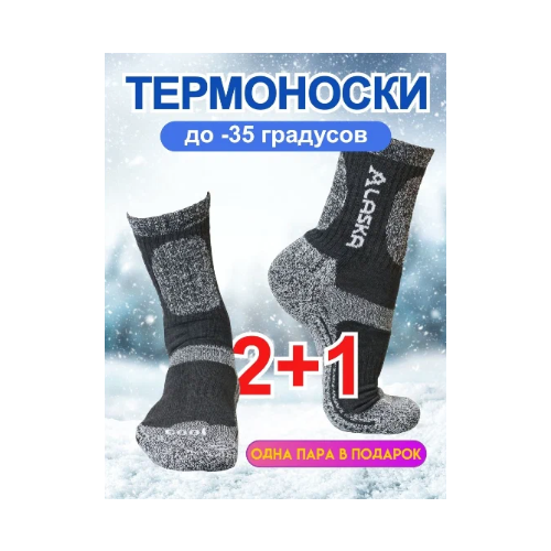 фото Мужские носки alaska, 3 пары, размер 41-48, мультиколор