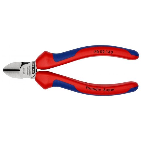 Бокорезы Knipex 70 02 140 SB в блистере 140 мм красный/синий